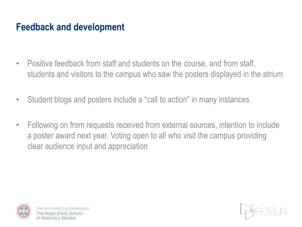 feedback and development