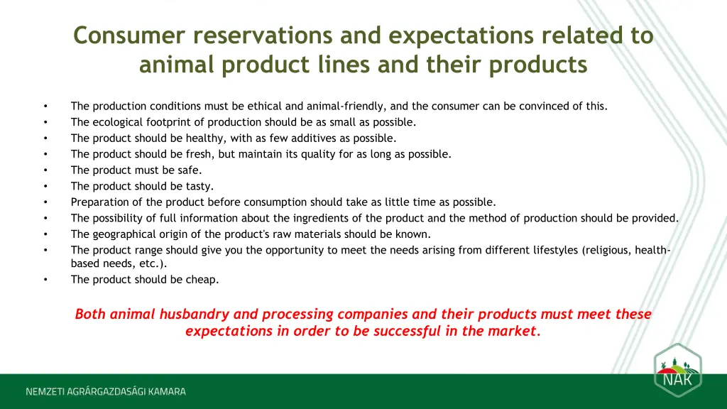 consumer reservations and expectations related