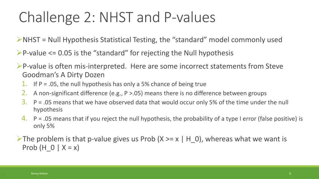 challenge 2 nhst and p values