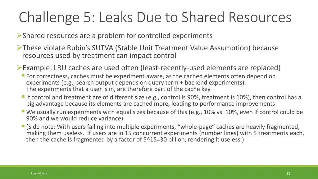 challenge 5 leaks due to shared resources