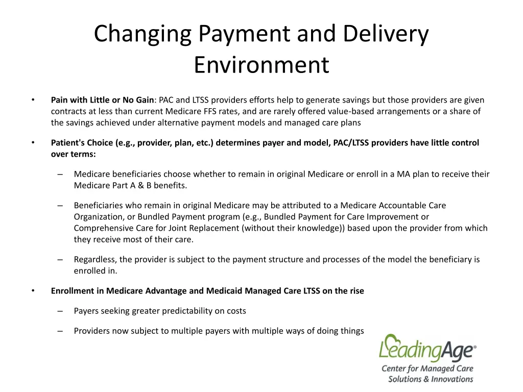 changing payment and delivery environment 1