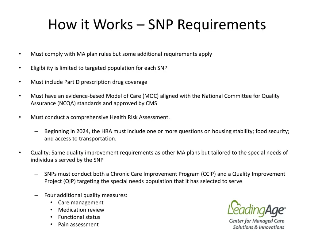 how it works snp requirements