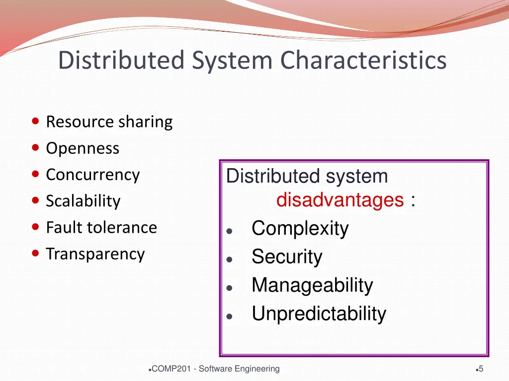 distributed system characteristics