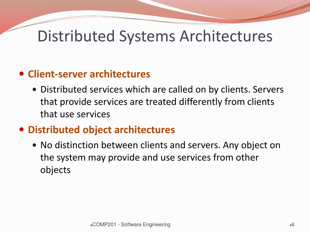distributed systems architectures 1