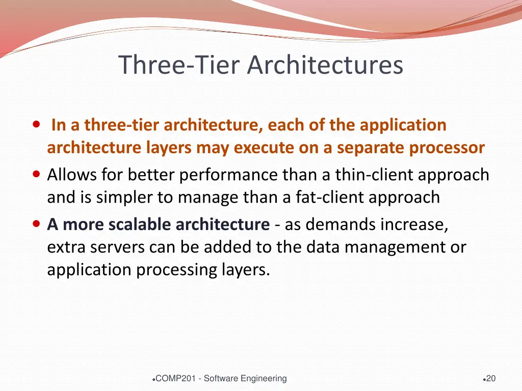 three tier architectures