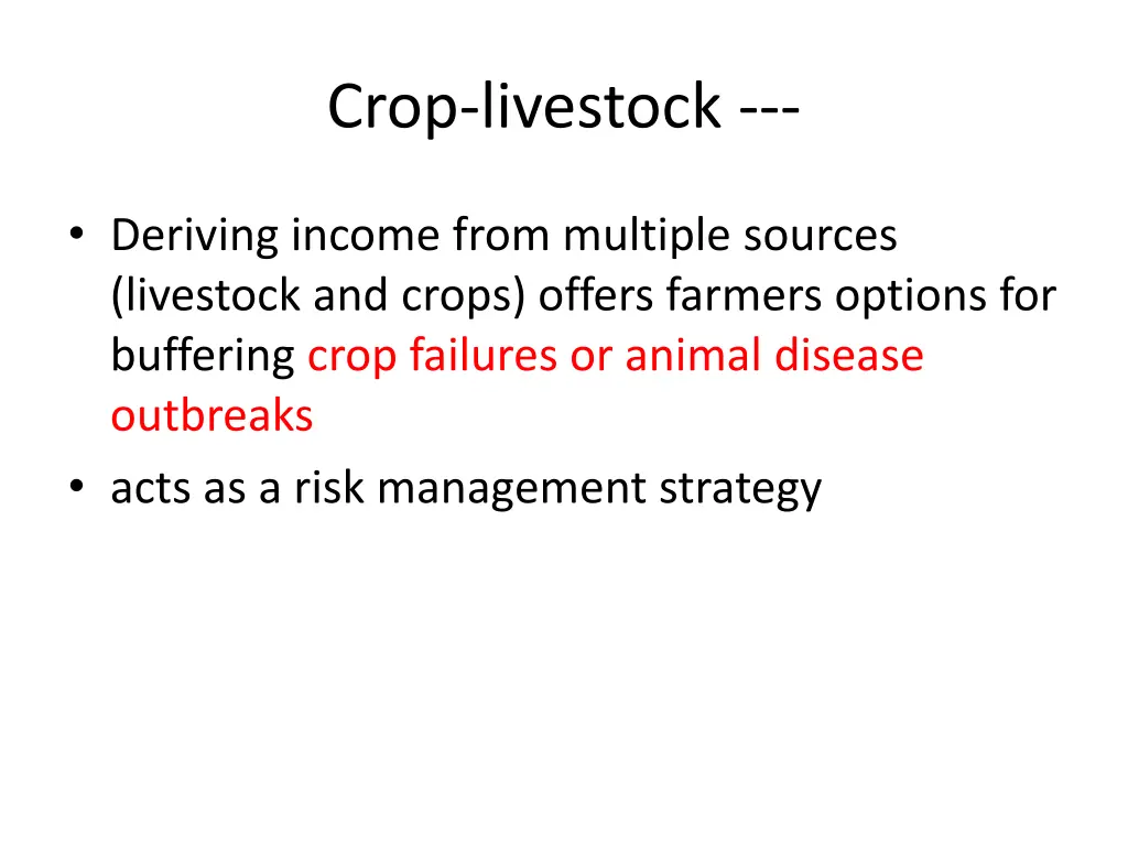 crop livestock