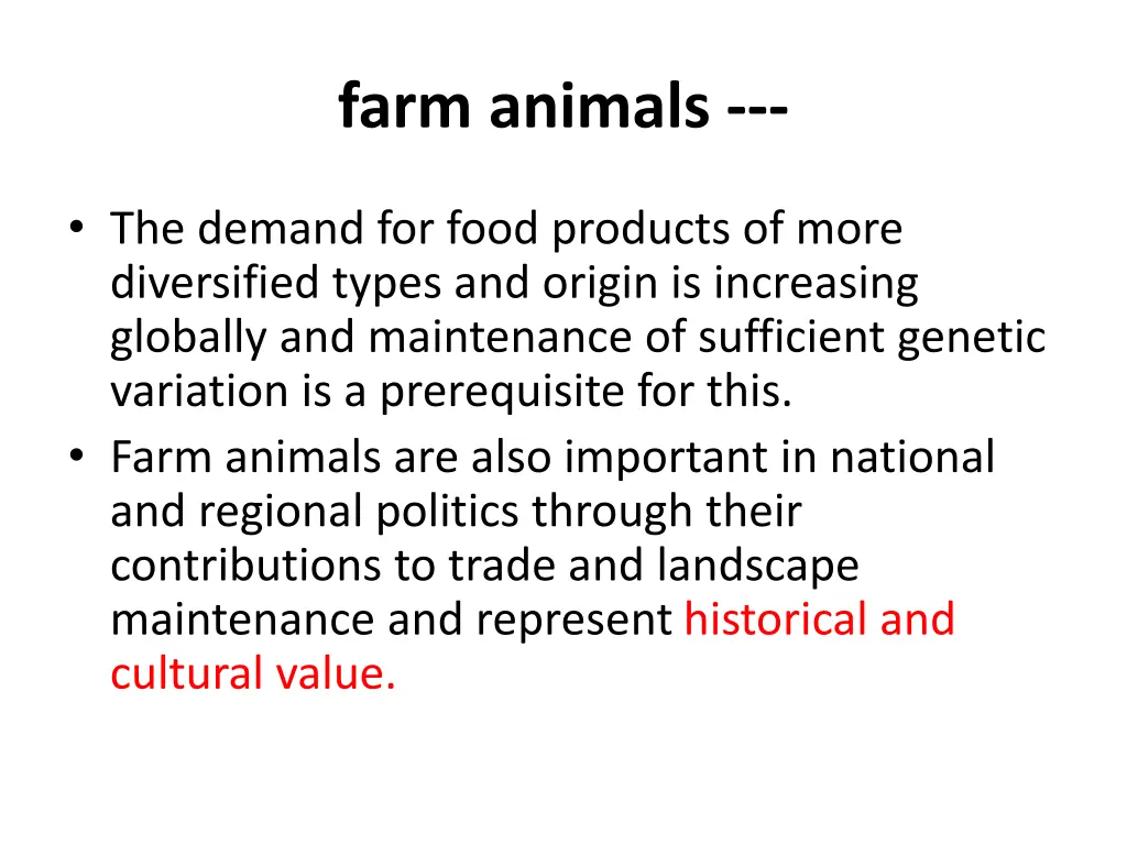 farm animals