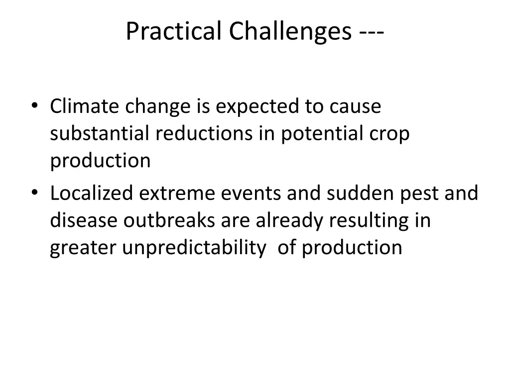 practical challenges 1