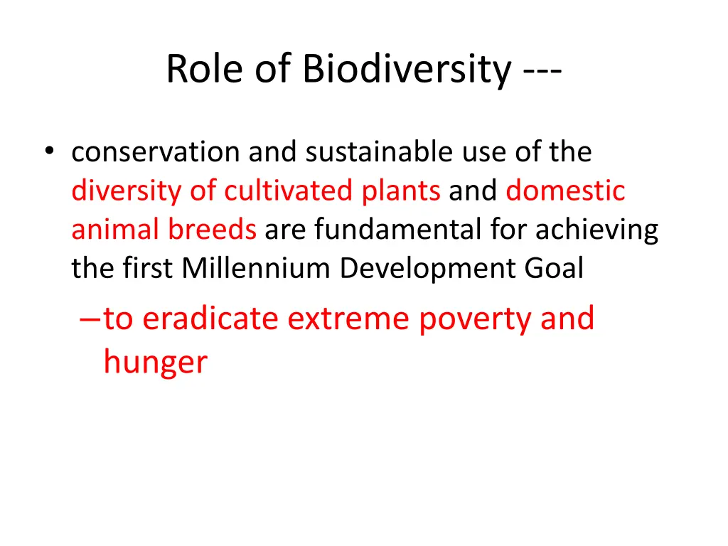 role of biodiversity 1