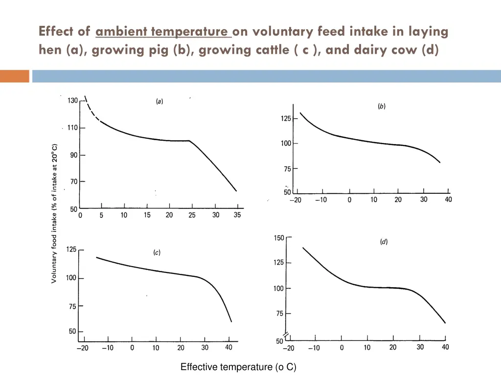 effect of ambient temperature on voluntary feed