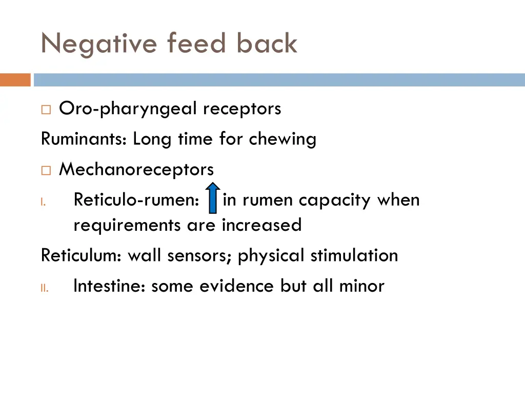 negative feed back