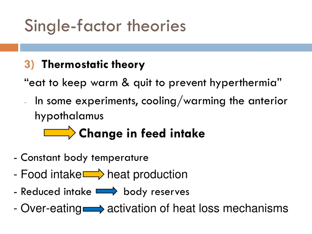 single factor theories 1