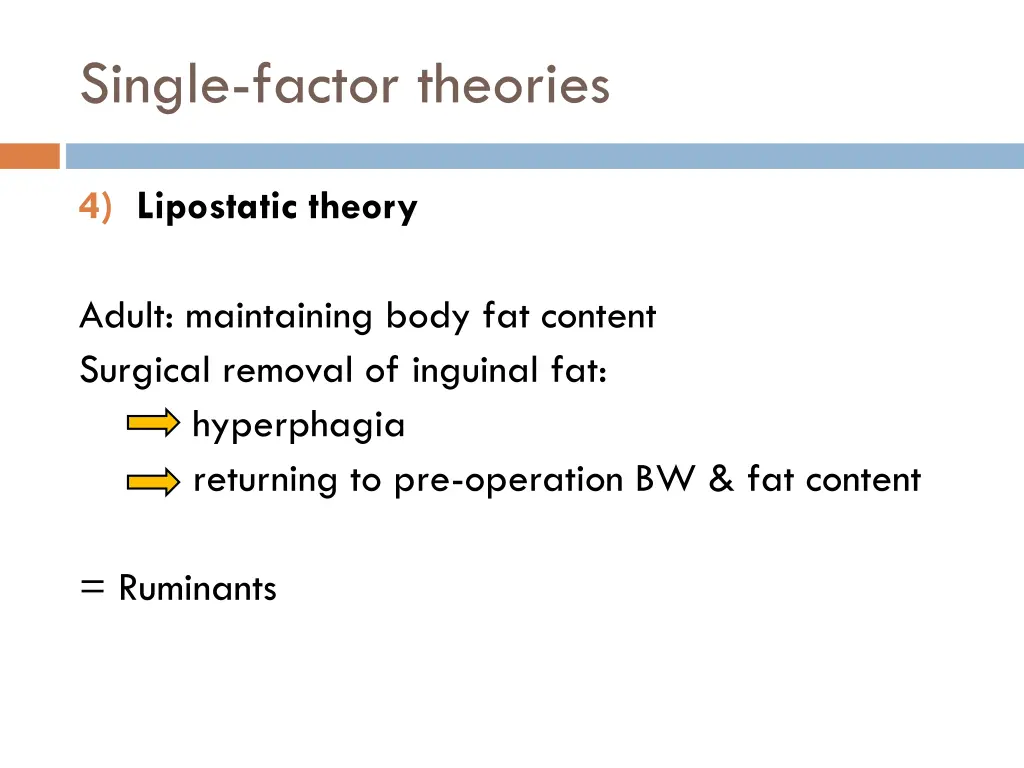 single factor theories 2
