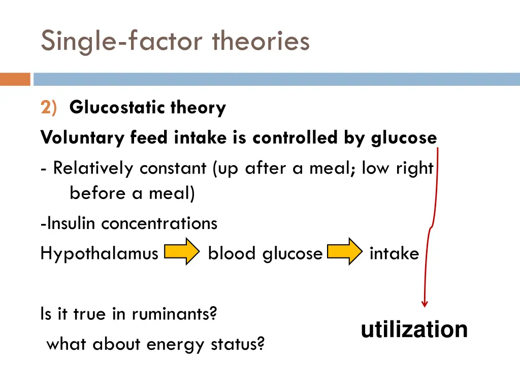 single factor theories