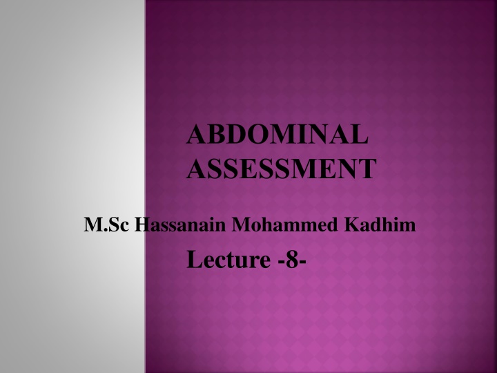 abdominal assessment