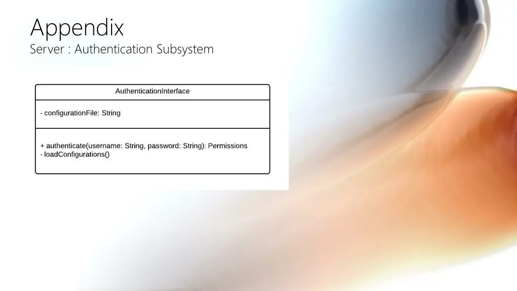 appendix server authentication subsystem
