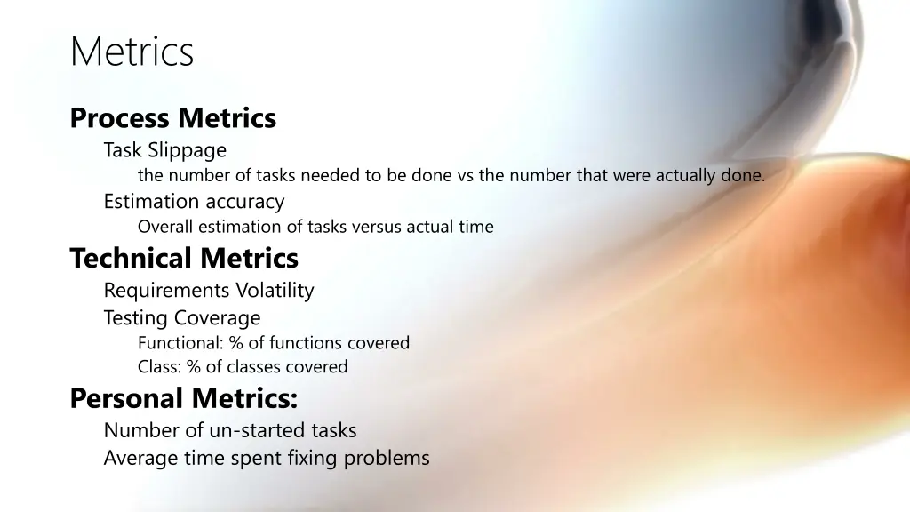metrics