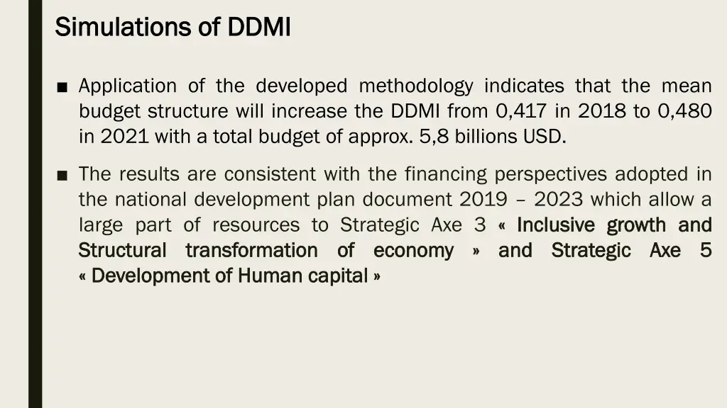 simulations of ddmi simulations of ddmi
