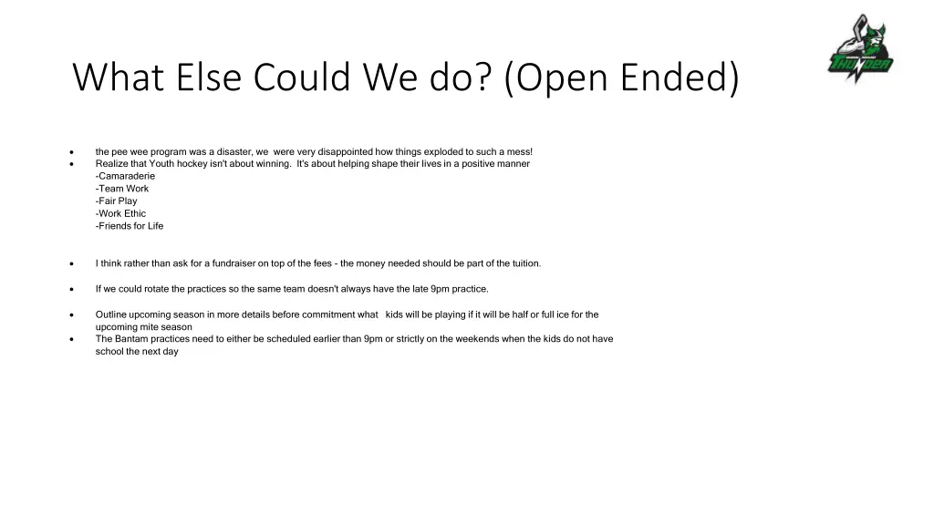 what else could we do open ended 3