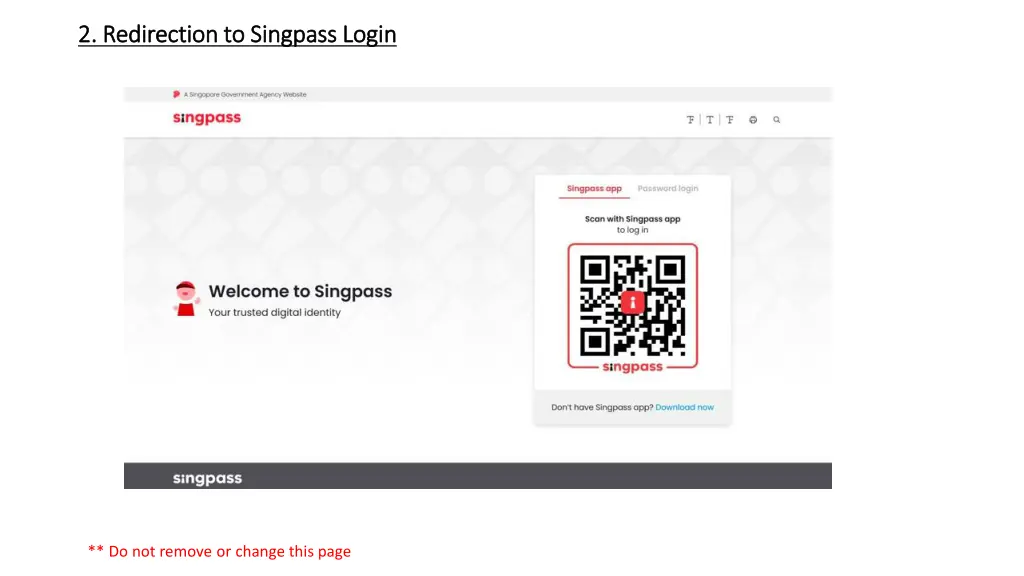 2 redirection to 2 redirection to singpass
