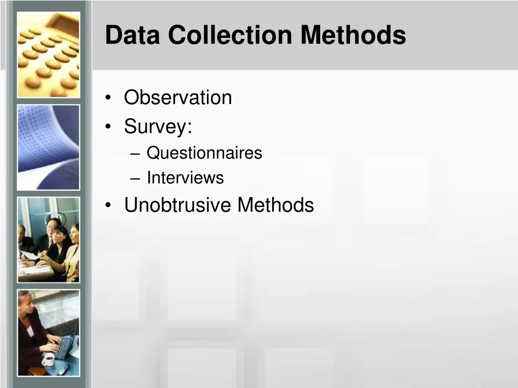 data collection methods