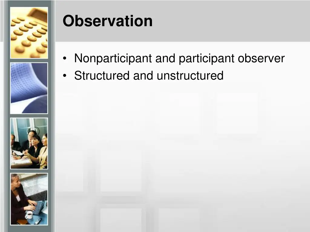 observation