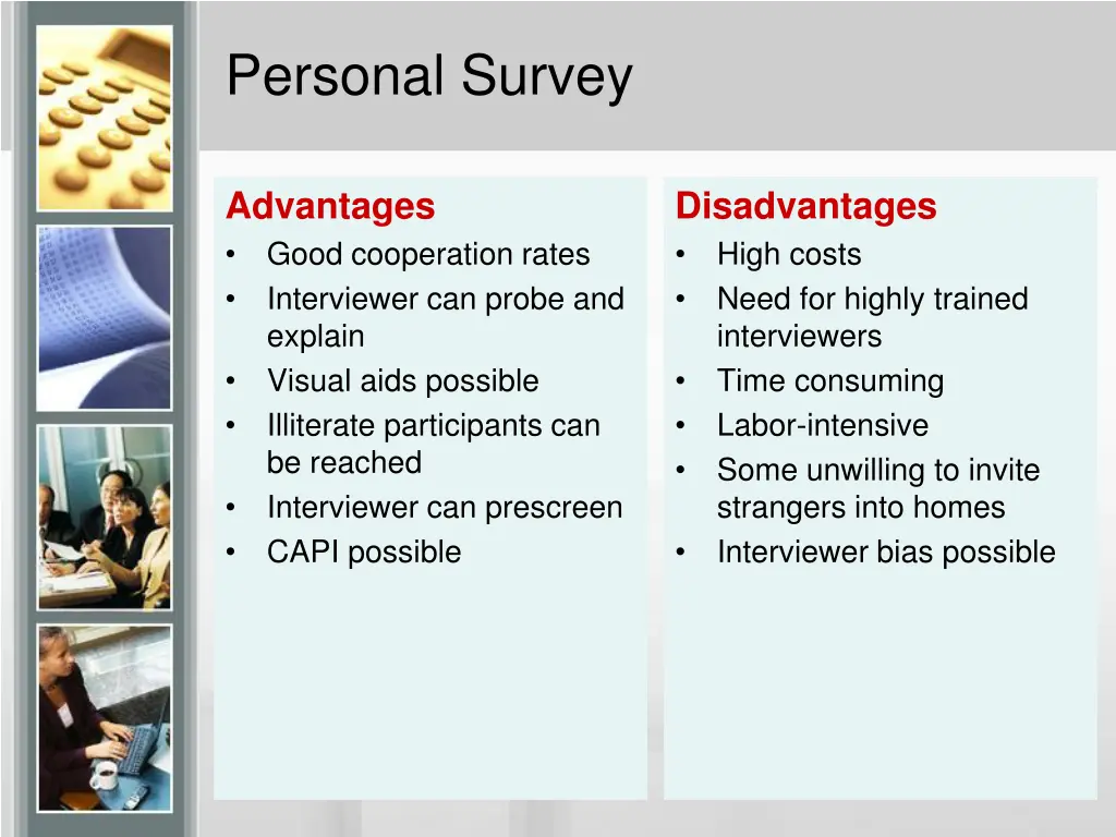 personal survey