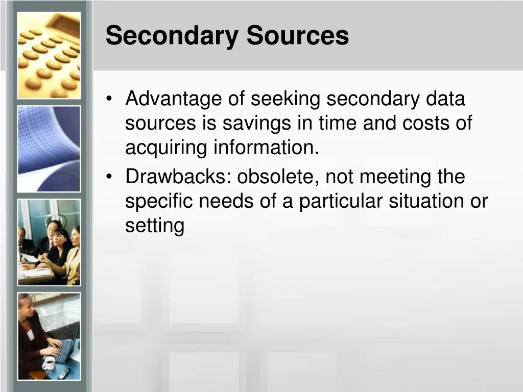 secondary sources