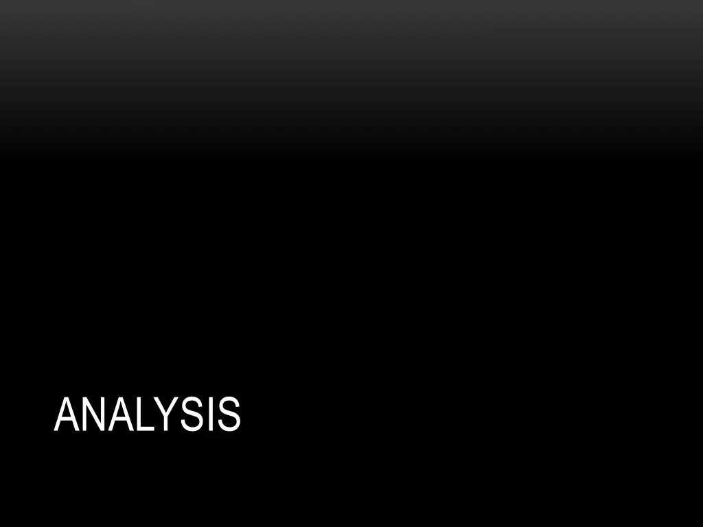 analysis