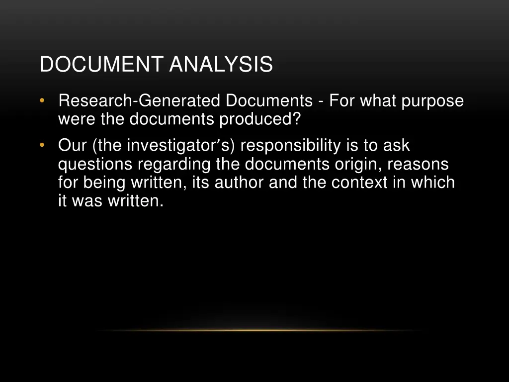 document analysis 1