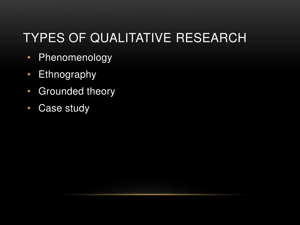 types of qualitative research