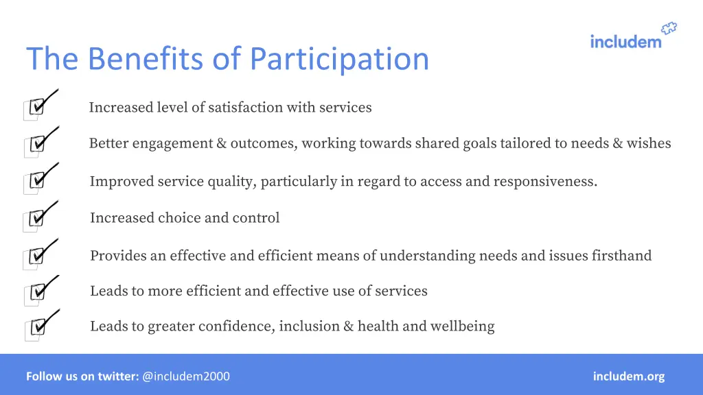 the benefits of participation