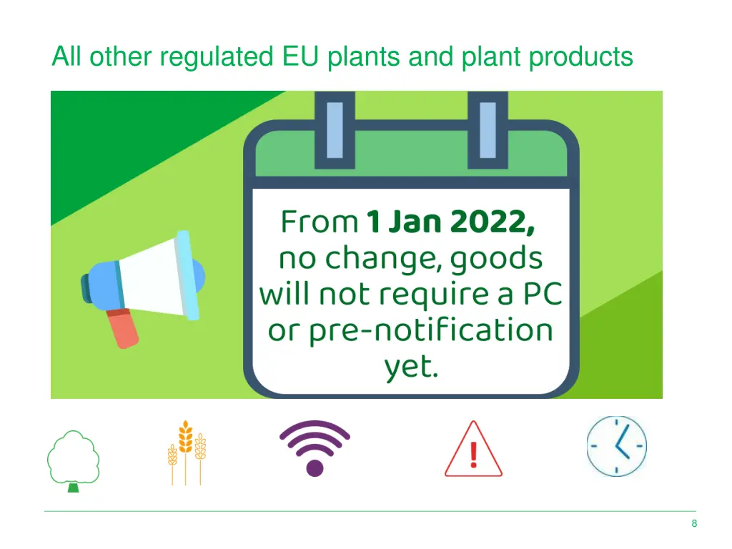 all other regulated eu plants and plant products