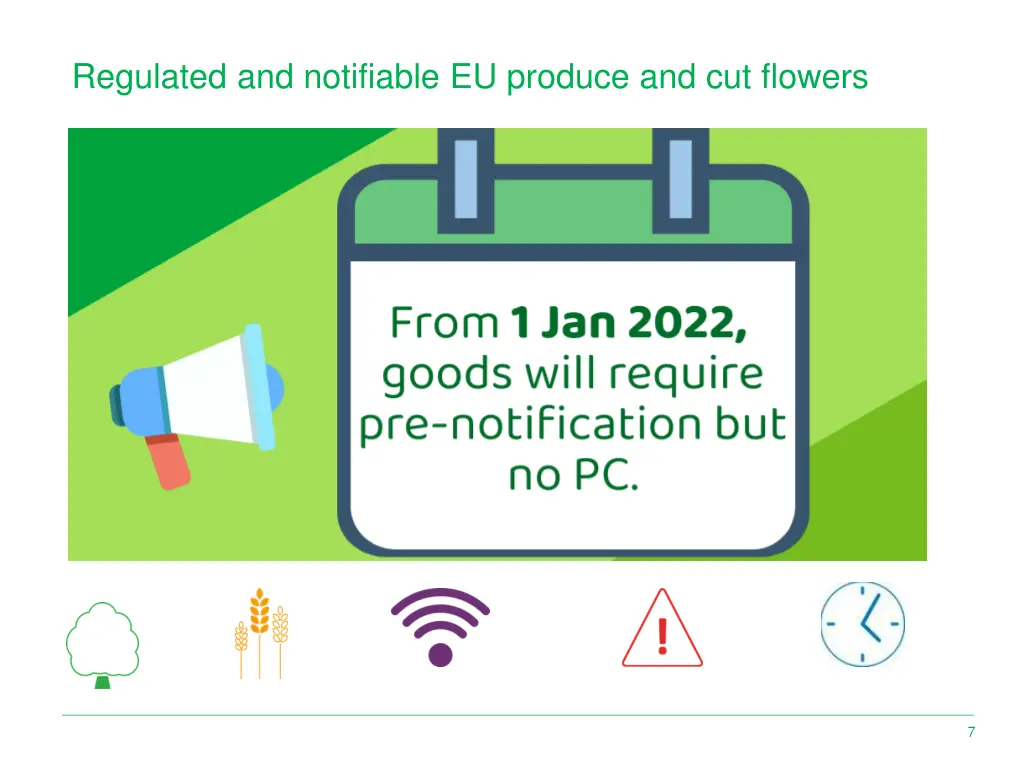 regulated and notifiable eu produce