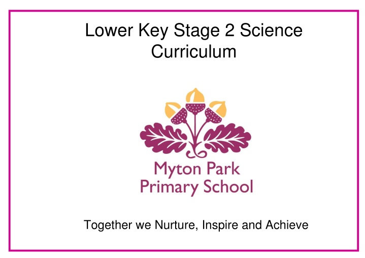 lower key stage 2 science curriculum