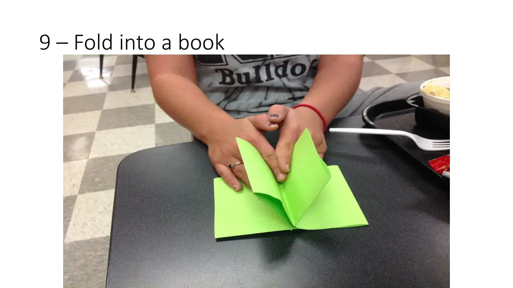 9 fold into a book