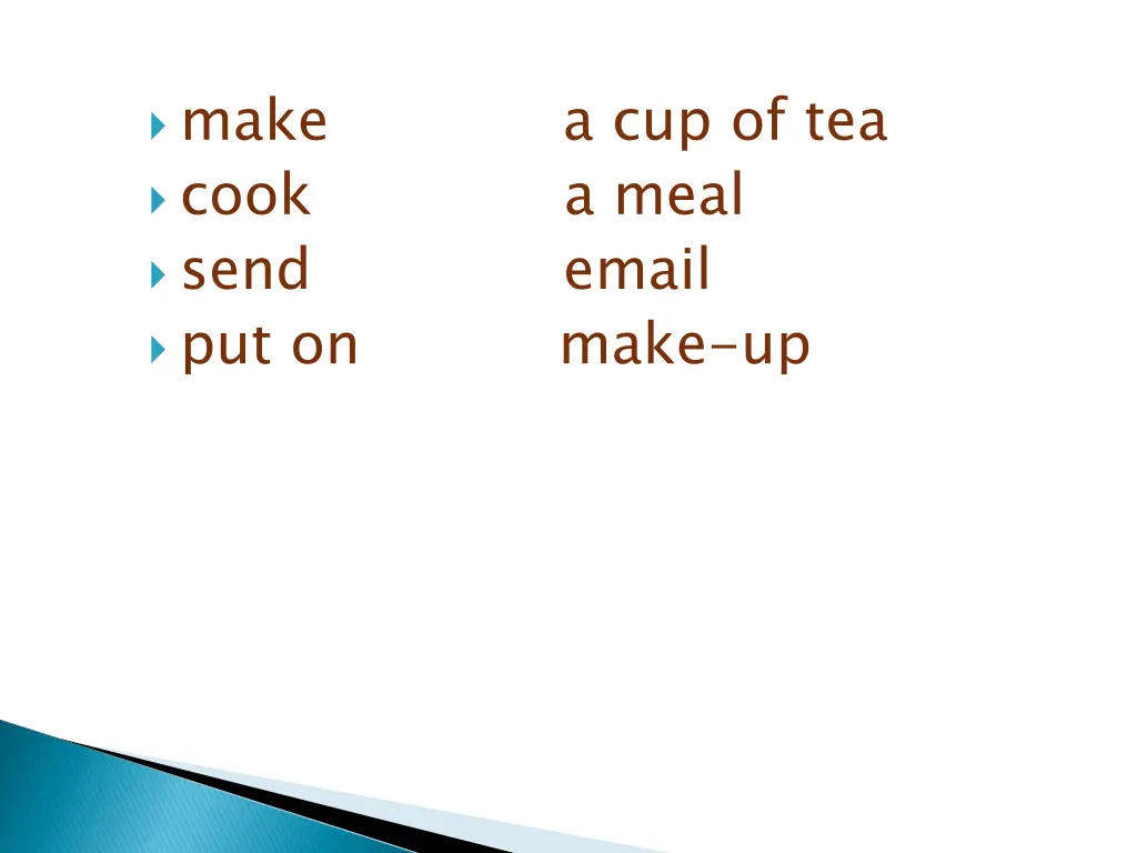 make cook send put on
