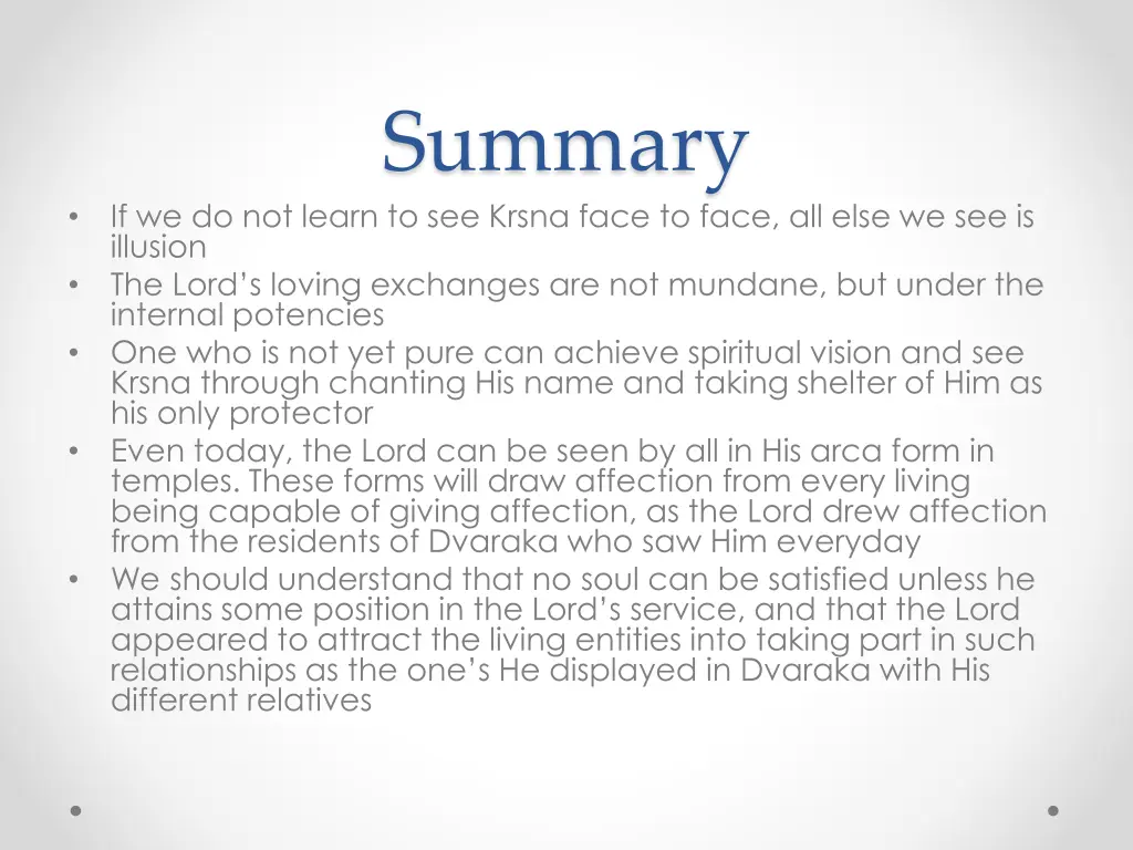 summary