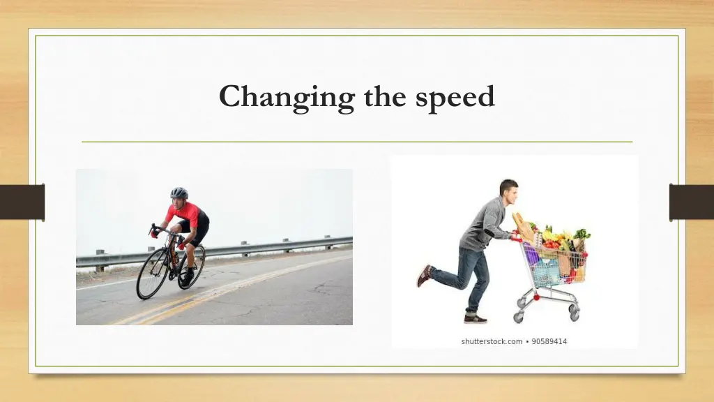 changing the speed