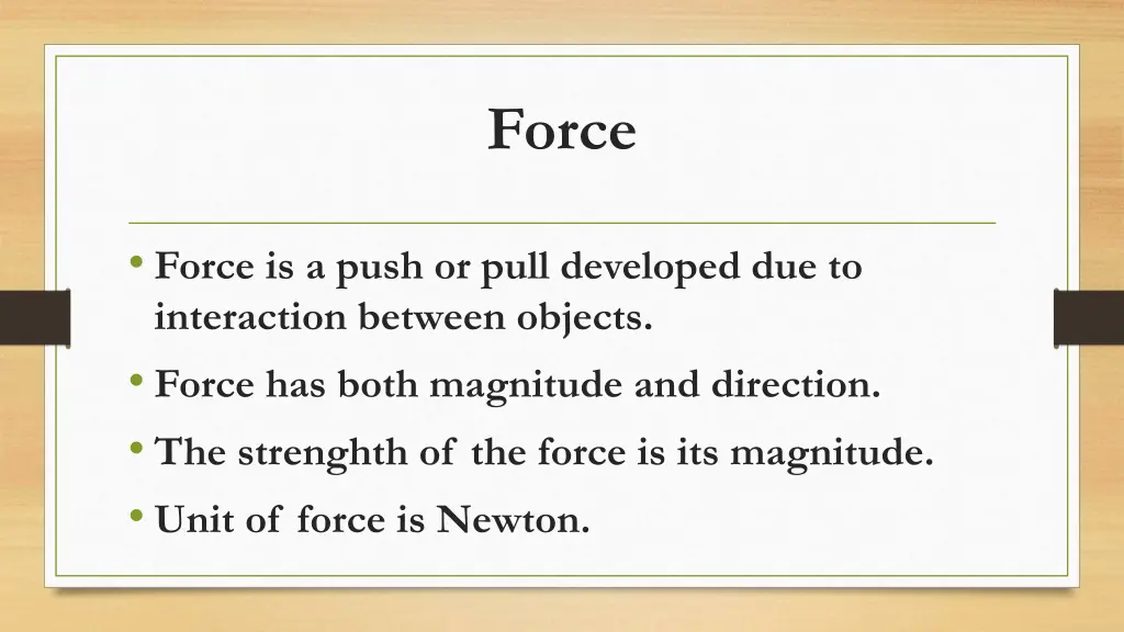 force