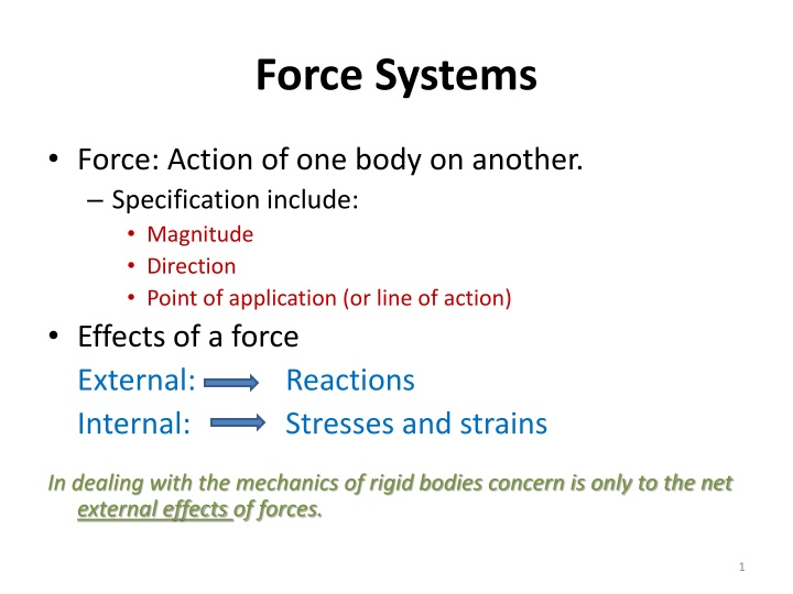 force systems