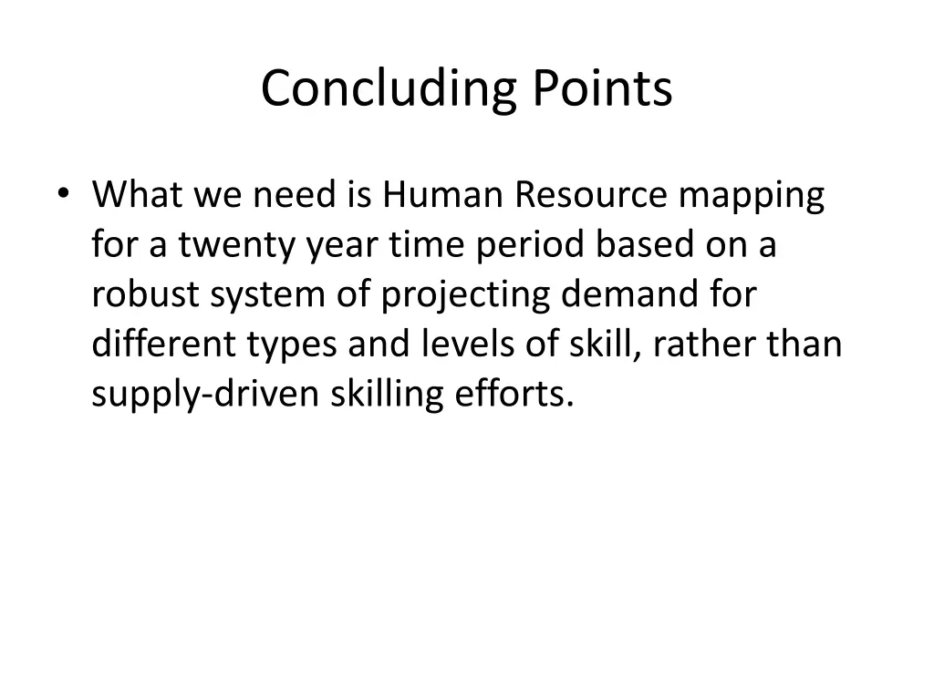 concluding points 1