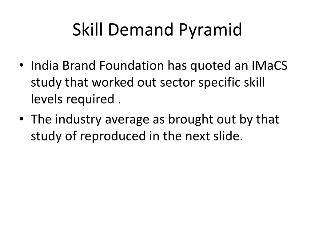 skill demand pyramid