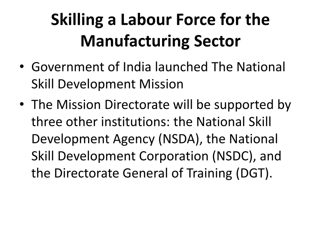 skilling a labour force for the manufacturing 2