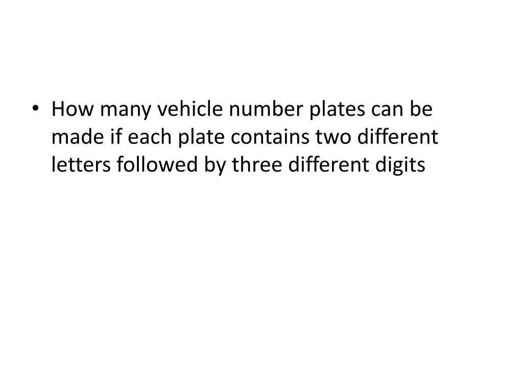 how many vehicle number plates can be made