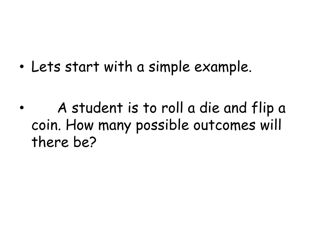 lets start with a simple example