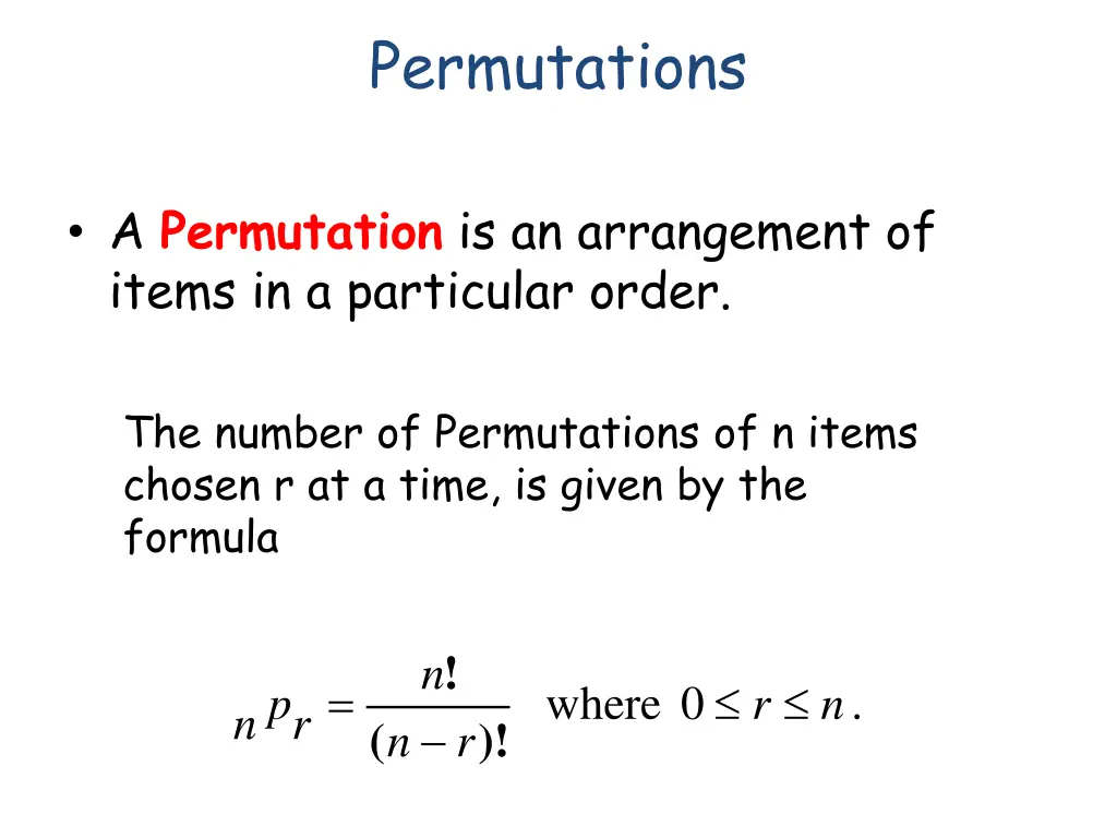 permutations