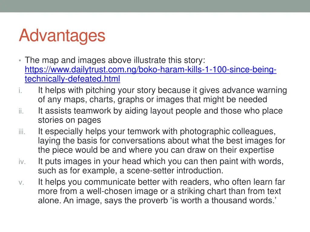 advantages