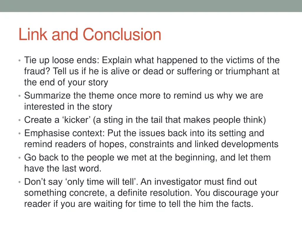 link and conclusion