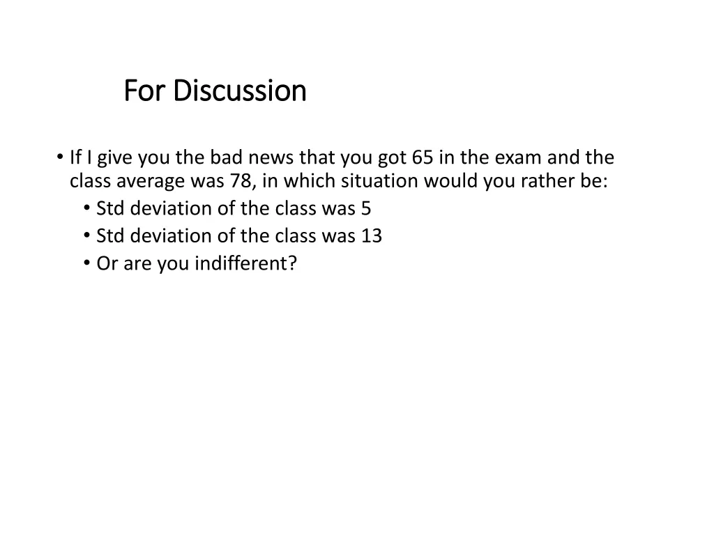 for discussion for discussion
